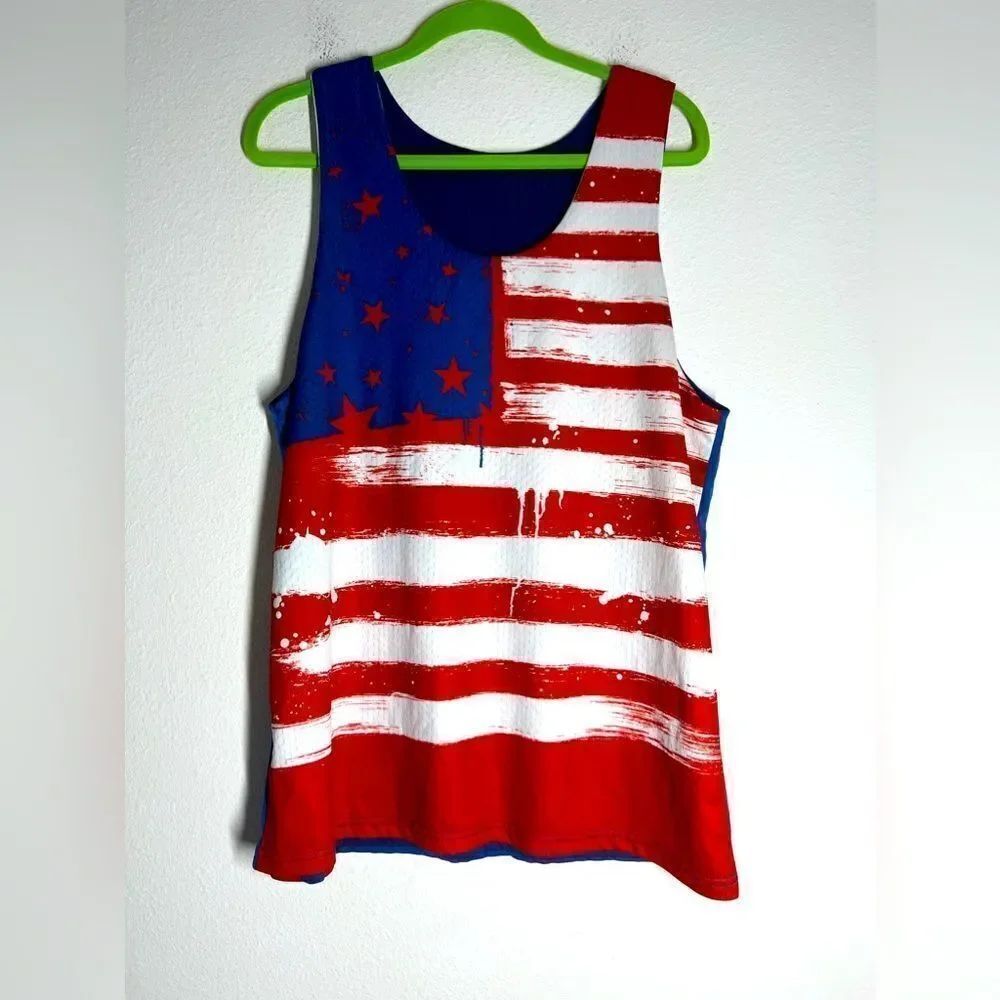 American Flag Men’s Reversible Tank Top Size L